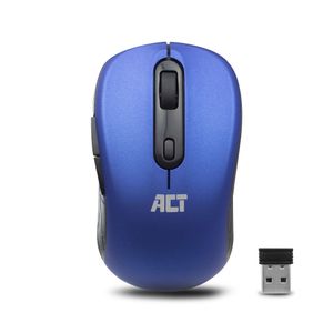 ACT AC5140 Draadloze Muis | Instelbare DPI 1000-1600 | USB Nano Ontvanger | Blauw