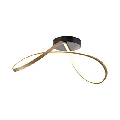 Just Light Design plafondlampOkta messing/zwart - 15405-68