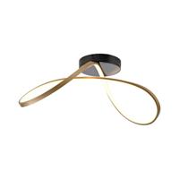 Just Light Design plafondlampOkta messing/zwart - 15405-68
