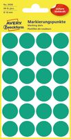 Avery Ronde etiketten diameter 18 mm, groen, 96 stuks Avery Ronde etiketten diameter 18 mm, groen, 96 stuks