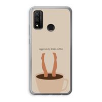 Aggressively drinks coffee: Huawei P Smart (2020) Transparant Hoesje