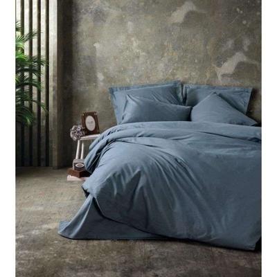 Beddengoedset - 1 dekbedovertrek 220 x 240 cm + 2 kussenslopen 60 x 60 cm - 100% katoen - Antraciet