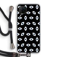 Eyes pattern: Huawei P40 Lite Transparant Hoesje met koord