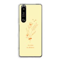 No rain no flowers: Sony Xperia 1 III Transparant Hoesje