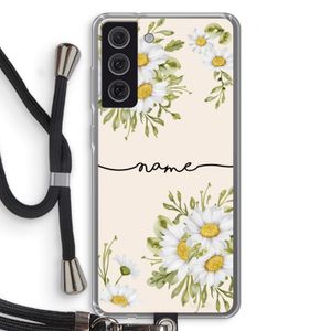 Daisies: Samsung Galaxy S21 FE Transparant Hoesje met koord