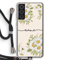 Daisies: Samsung Galaxy S21 FE Transparant Hoesje met koord