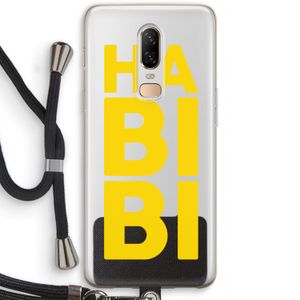 Habibi Majorelle : OnePlus 6 Transparant Hoesje met koord