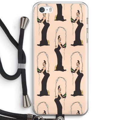 Pop Some Kim: iPhone 5 / 5S / SE Transparant Hoesje met koord