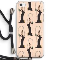 Pop Some Kim: iPhone 5 / 5S / SE Transparant Hoesje met koord Pop Some Kim: iPhone 5 / 5S / SE Transparant Hoesje met koord