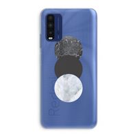 Marmeren cirkels: Xiaomi Redmi 9T Transparant Hoesje Marmeren cirkels: Xiaomi Redmi 9T Transparant Hoesje