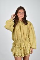 Marant Etoile blouse Polly HT0767FA-D1J05E light ochre