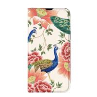 Smartphone hoesje voor iPhone 13 Pro Max Pink Peacock