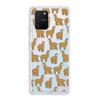 Alpacas: Samsung Galaxy S10 Lite Transparant Hoesje