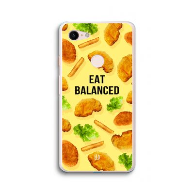 Eat Balanced: Google Pixel 3 XL Transparant Hoesje