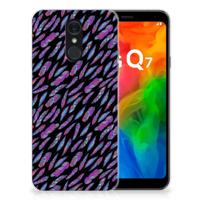 LG Q7 | TPU bumper | Feathers Color