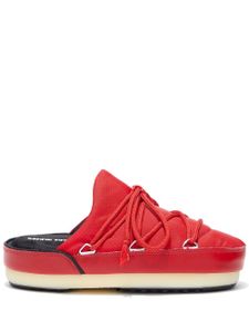 Moon Boot mules à détail de laçage - Rouge