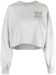 Musium Div. sweat crop à détails de clous - Gris