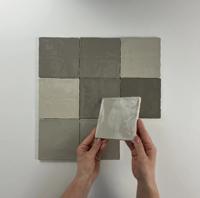 Moos Taupe glans handvorm 13x13