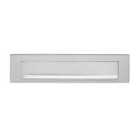 Intersteel Briefplaat met klep/regenrand - chroom mat