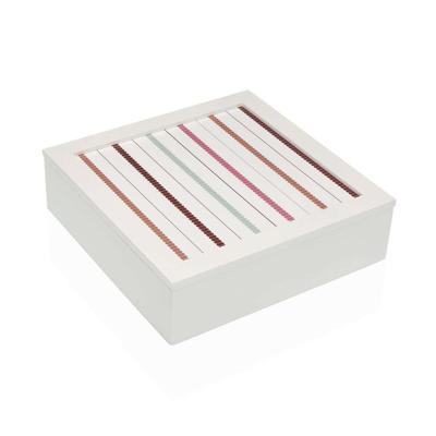Doos-Juwelenkistje Versa FLINT Hout MDF 24 x 7 x 24 cm