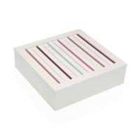 Doos-Juwelenkistje Versa FLINT Hout MDF 24 x 7 x 24 cm