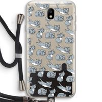 Poezen: Samsung Galaxy J7 (2017) Transparant Hoesje met koord Poezen: Samsung Galaxy J7 (2017) Transparant Hoesje met koord