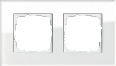 Gira Esprit afdekraam 2-voudig melkglas 021212