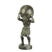 Beeldje Atlas met wereldbol
