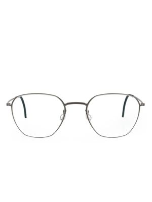 Lindberg lunettes de vue 5534 à monture ronde - Gris