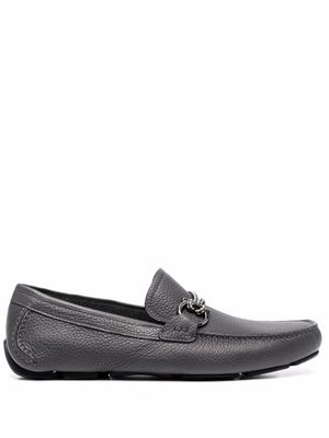 Ferragamo mocassins Gancini en cuir grainé - Gris