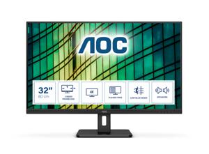 AOC U32E2N LED-monitor Energielabel G (A - G) 81.3 cm (32 inch) 3840 x 2160 Pixel 16:9 4 ms HDMI, DisplayPort VA LED