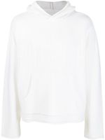 MM6 Maison Margiela number-motif knitted hoodie - Blanc