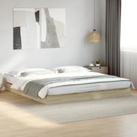 Bedframe zonder matras hout sonoma eikenkleurig 180x200 cm