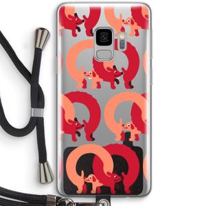 Dogs: Samsung Galaxy S9 Transparant Hoesje met koord