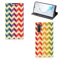Samsung Galaxy Note 10 | Hoesje met Magneet | Zigzag Multi Color