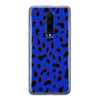 Blue Leopard: OnePlus 7 Pro Transparant Hoesje