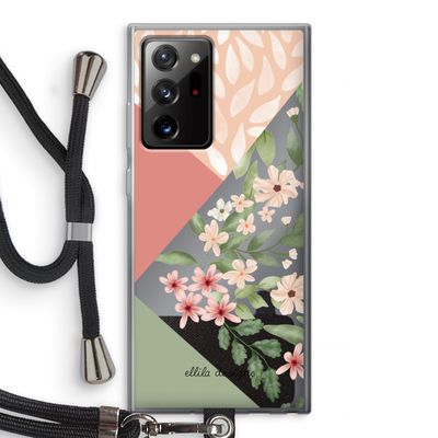 Sweet heaven geometrics: Samsung Galaxy Note 20 Ultra / Note 20 Ultra 5G Transparant Hoesje met koord