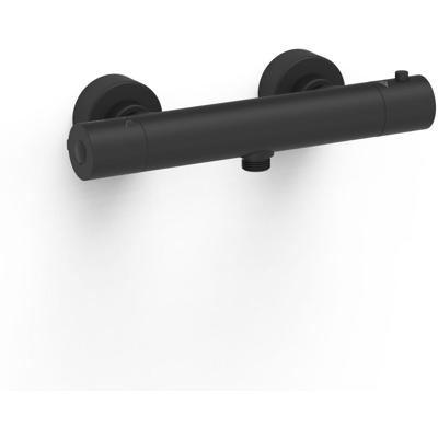 Tres Base Plus douche thermostaatkraan opbouw mat zwart