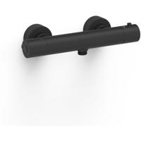 Tres Base Plus douche thermostaatkraan opbouw mat zwart