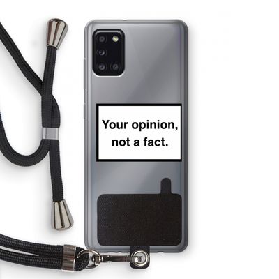 Your opinion: Samsung Galaxy A31 Transparant Hoesje met koord