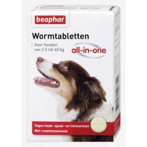 Beaphar Wormtabletten All-in-One 2,5 - 40 kg