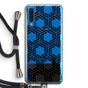 Geometrisch patroon: Samsung Galaxy A50 Transparant Hoesje met koord