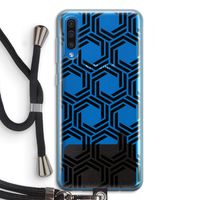 Geometrisch patroon: Samsung Galaxy A50 Transparant Hoesje met koord