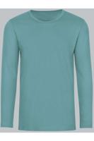 TRIGEMA Slim Fit T-Shirt ronde hals groen, Effen - thumbnail