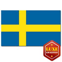 Luxe vlag van Zweden - thumbnail