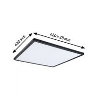 Paulmann Atria Shine 71016 LED-plafondlamp 22 W Neutraalwit Zwart - thumbnail