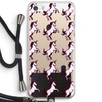 Musketon Unicorn: iPhone 5 / 5S / SE Transparant Hoesje met koord