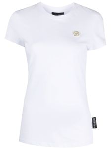 Plein Sport t-shirt à logo appliqué - Blanc