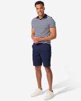 HEMA Heren chino short donkerblauw (donkerblauw)