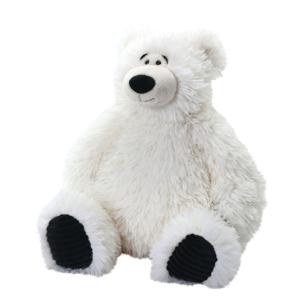 Wild Republic knuffel ijsbeer - wit - 40 cm - zittend - pluche